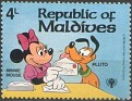 Maldives 1979 Walt Disney 4 L Multicolor Scott 829